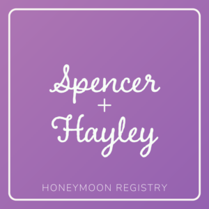 Hayley & Spencer's Honeymoon Registry